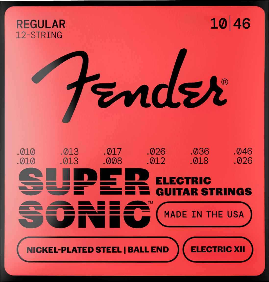 SuperSonic™ 250 Electric XII Nickel-Plated Steel Guitar Strings