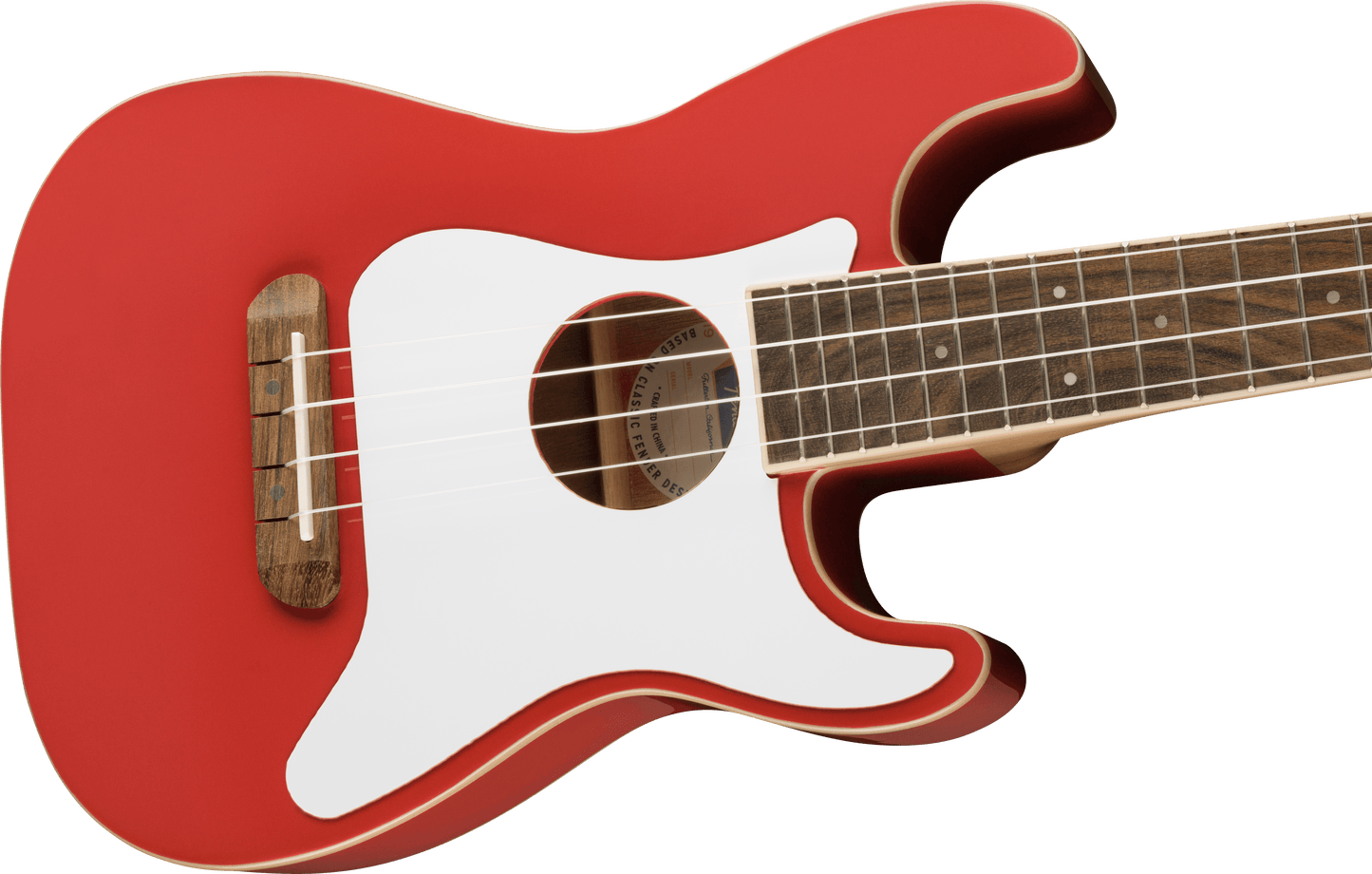 Limited Edition Fullerton Strat® Uke, Fiesta Red