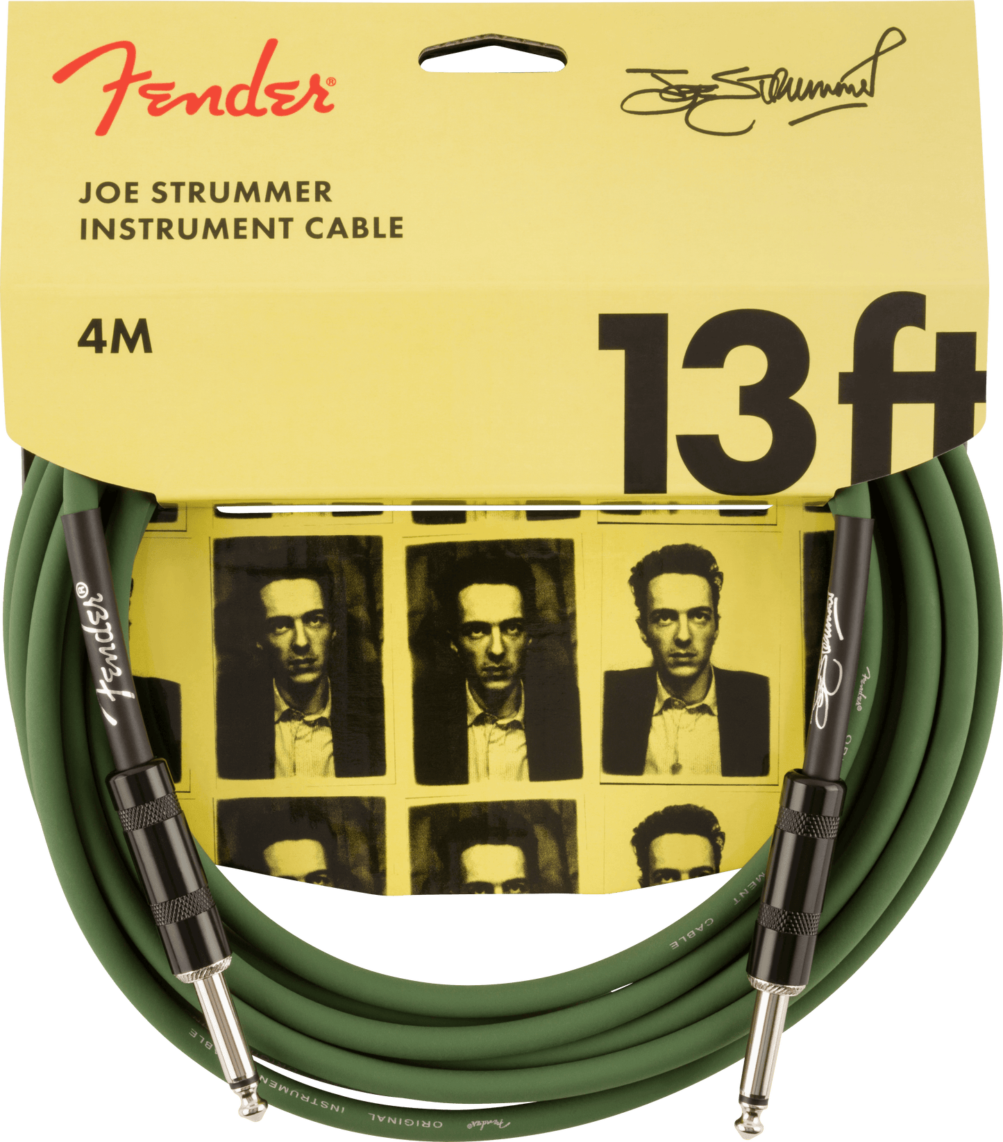 Joe Strummer Pro 13' Instrument Cable, Drab Green