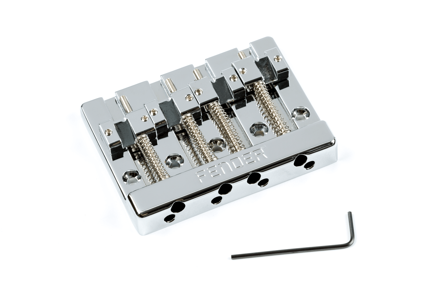 Fender® HiMass™ 4-String Bass Bridge Assembly With Zinc Saddles